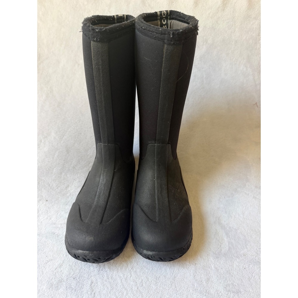 Bogs Classic High Boots Youth Size 3 Black Good Insulated Waterproof Rain Snow